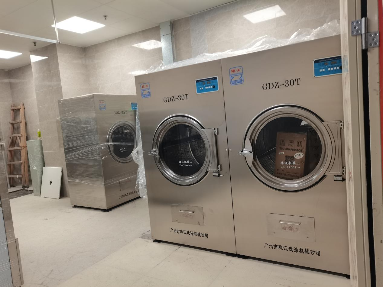 廣州全鋼工業洗衣機XTH-250D：賓館洗滌1噸布草電費不到50元，這能耗真材實料看得見！